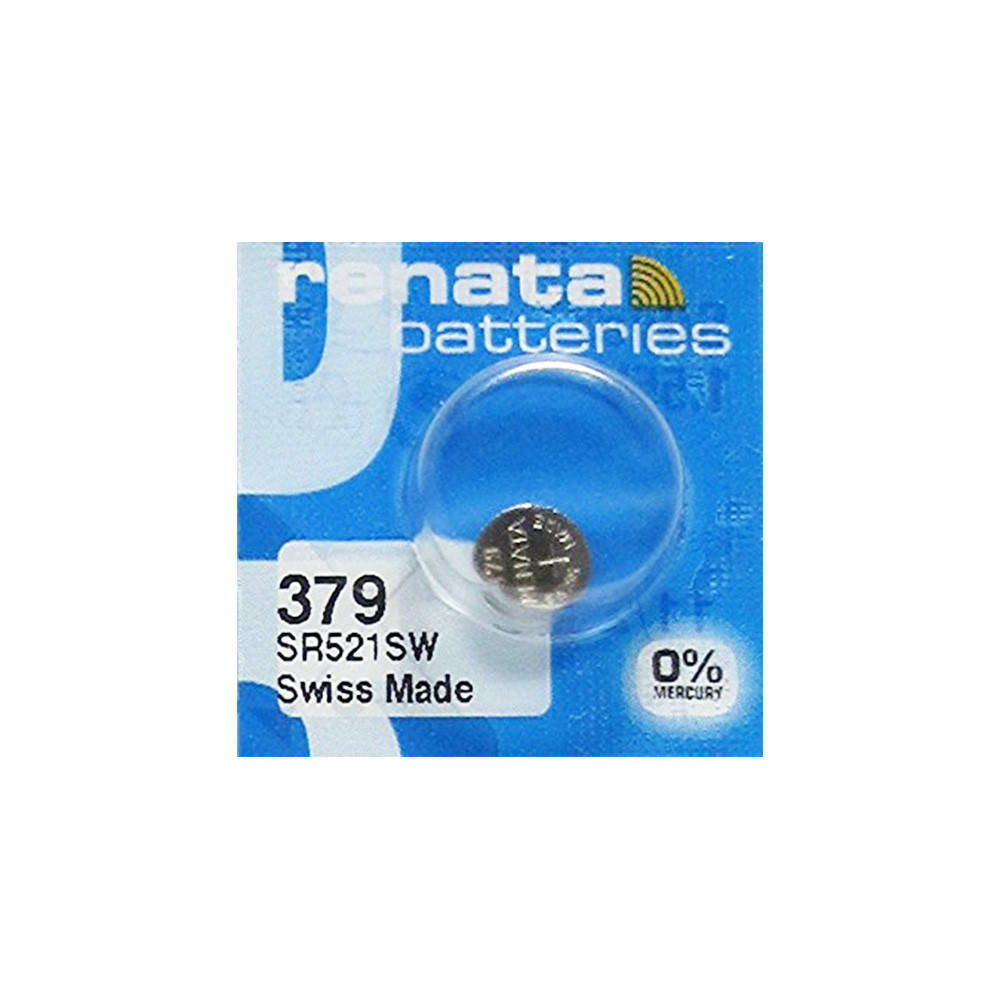 

Часовая батарейка Renata 379 / SR 521 SW / AG0 (1шт.)