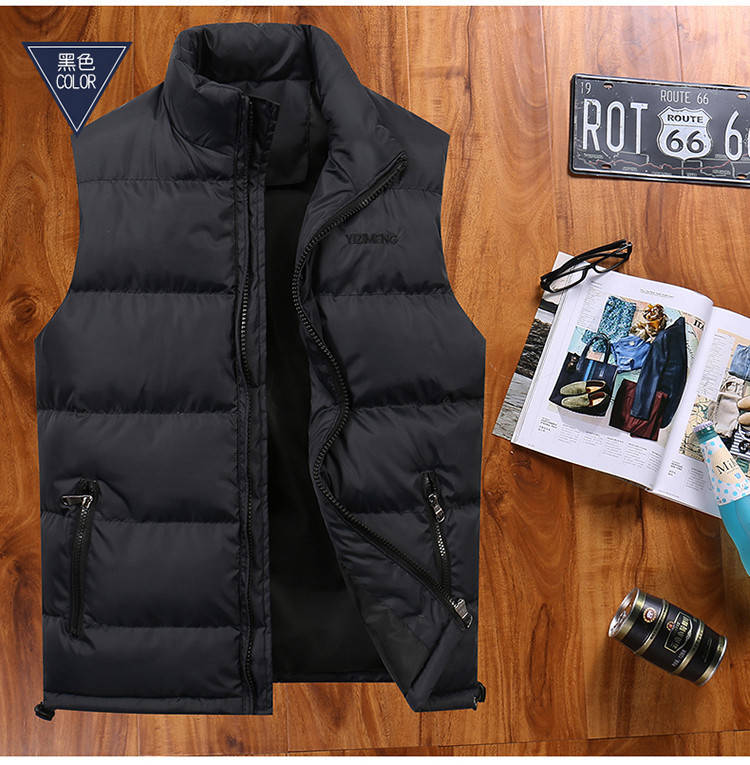 

Мужская жилетка теплая зимняя черная