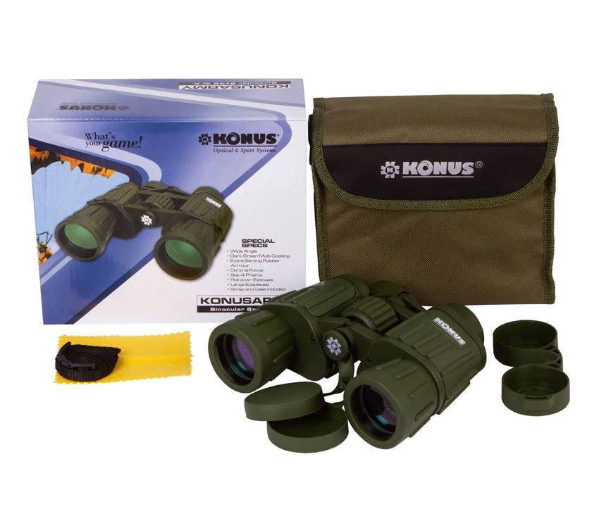 

Бинокль Konus "KONUSARMY" 8x42 W.A. Италия., Зелёный