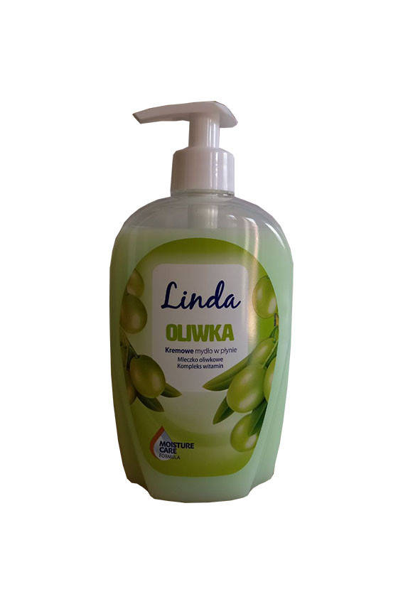 

Жидкое мыло Linda Oliwka с дозатором 500ml Польша