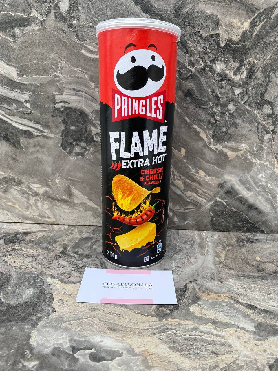 

Чипсы Pringles Flame extra hot cheese & chilli острые чипсы с сыром 160 грм