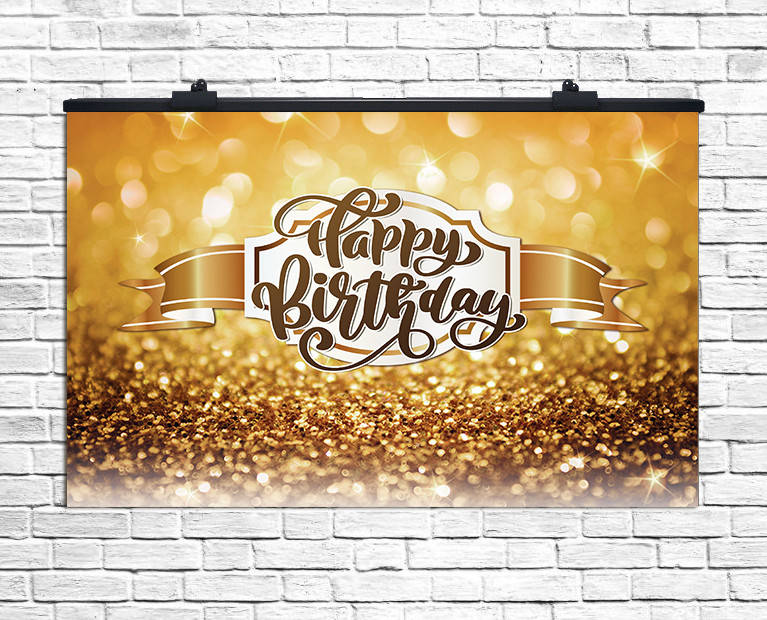 

Плакат для праздника Happy Birthday 75х120 см