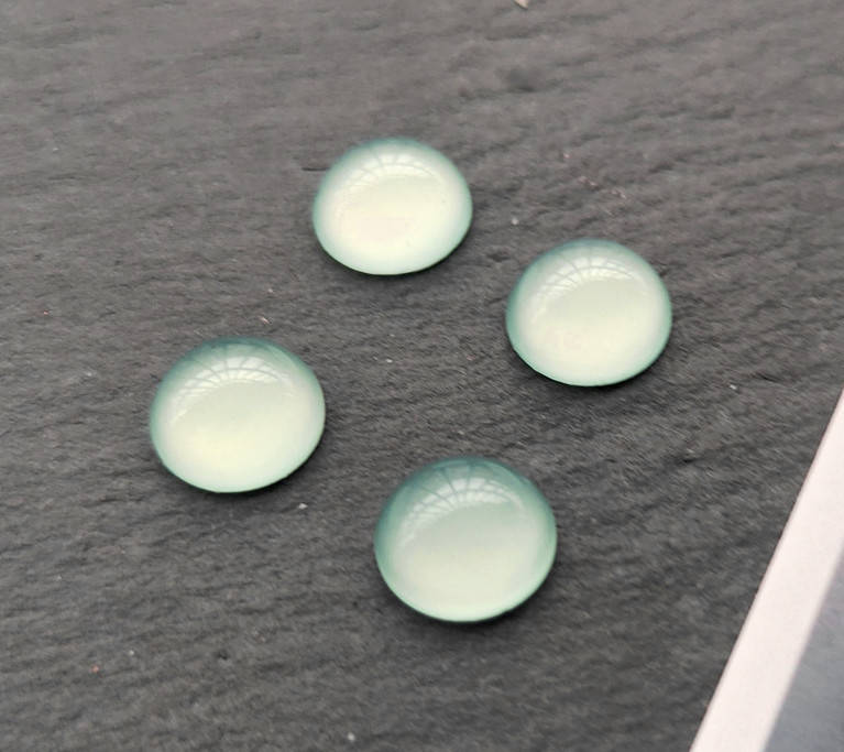 

(10шт) Камни "Кошачий глаз" круглые Ø8мм, Красный