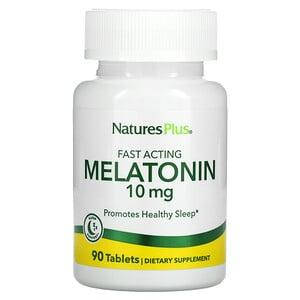 

Natures Plus, Melatonin 10 mg (90 таб.), мелатонин, мелатонін