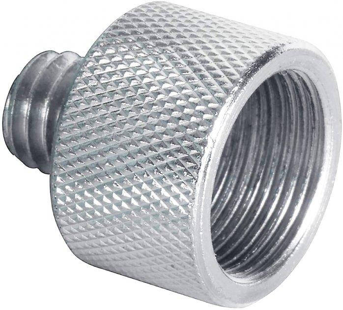 

Переходник адаптер 3/8 Male (папа) - 5/8 Female (мама) Alitek RST-24 Silver