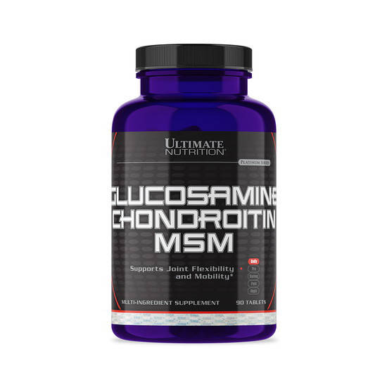 

Комплексный препарат для суставов и связок Ultimate Nutrition Gl-Ch-MSM 90 tabs глюкозамин хондроитин мсм