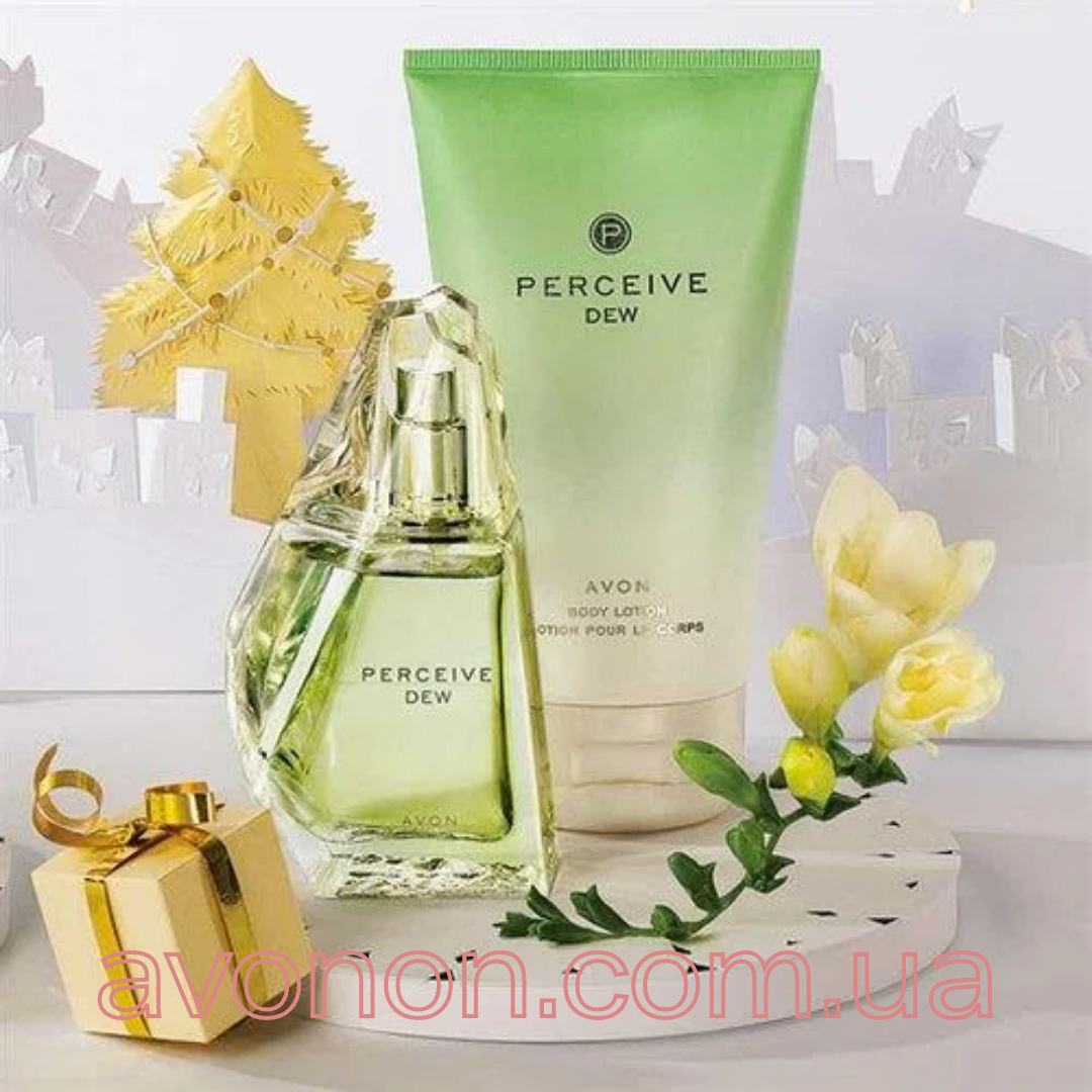 

Персів Дью Perceive Dew Avon : парфюм 50 мл + крем для тела Парфюмерный набор