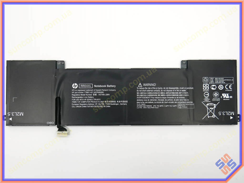 

Батарея RR04 для HP Omen 15-5012TX, 15-5116TX (RR04XL) (15.2V 56Wh).