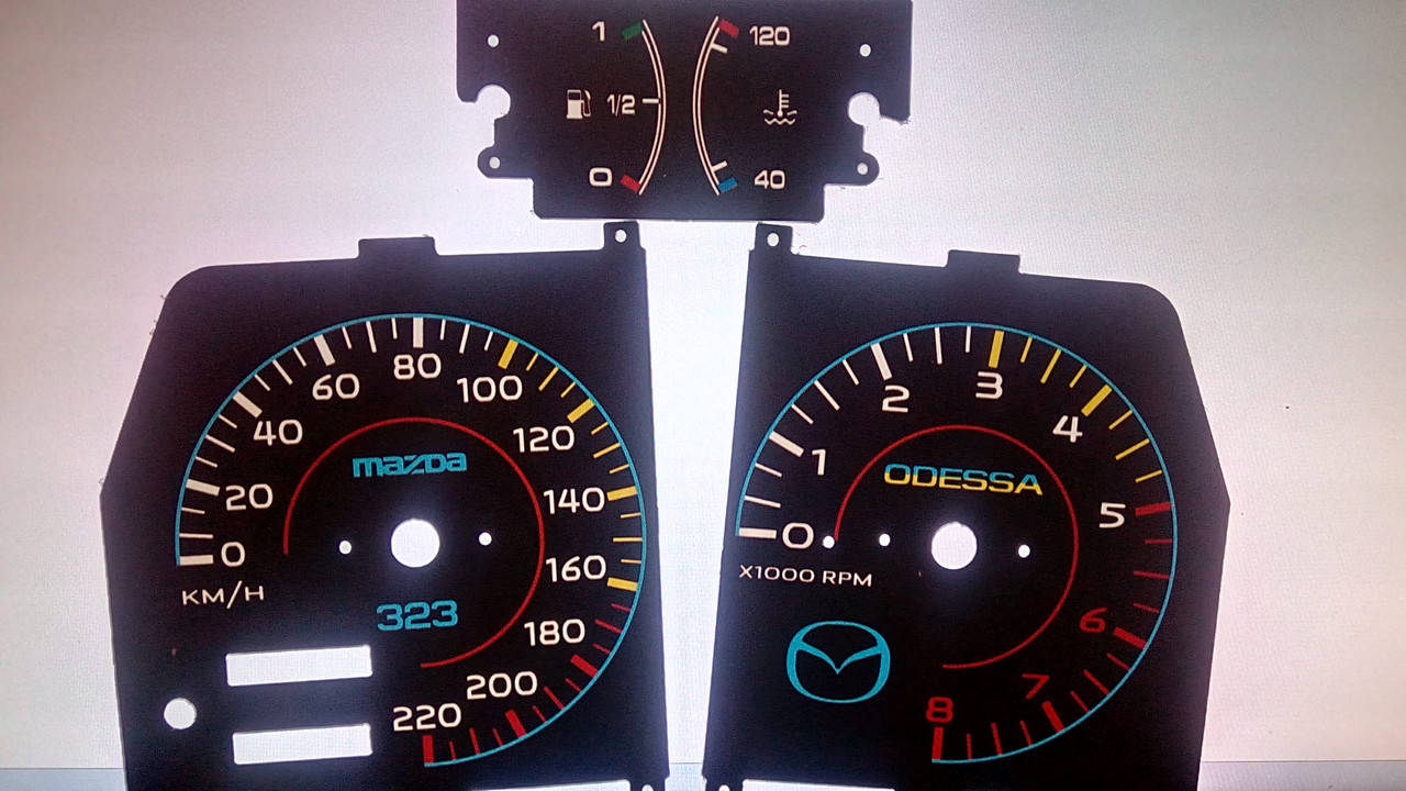 

Шкалы приборов Mazda 323 BF