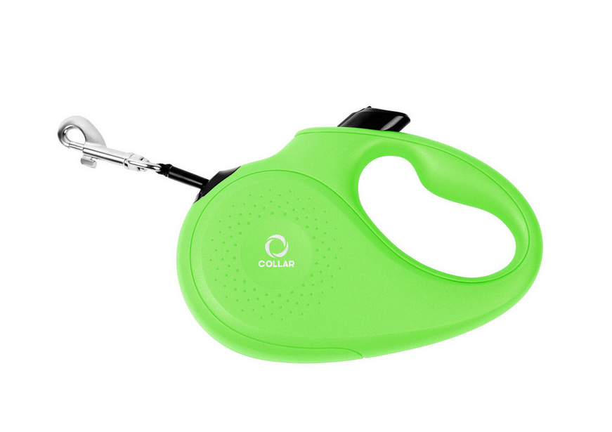 

CoLLar поводок-рулетка ( 5м, лента, до 50кг) салатовая