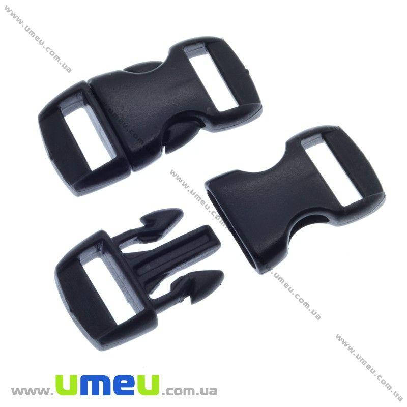 

Застёжка-фастекс для браслетов выживания, 29х15х7 мм, Черный, 1 шт (ZAM-013264)