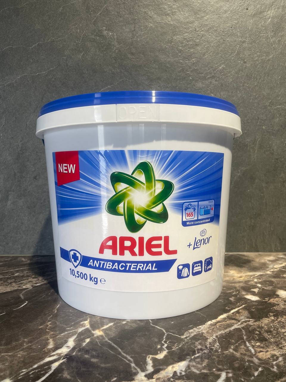 

Пральний порошок універсальний Ariel+Lenor Antibacterial 10.5 kg