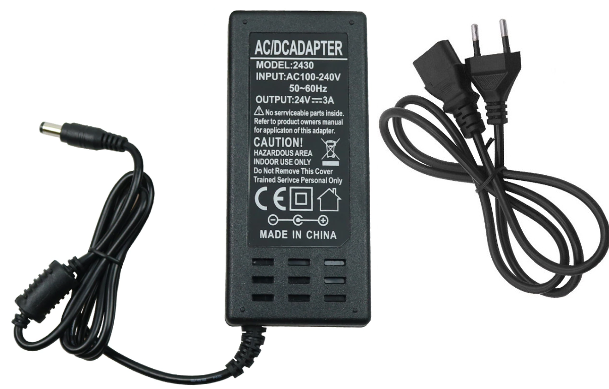 

Блок питания (адаптер) 24v 3a 72w, 24в 3а 72вт в пластиком корпусе