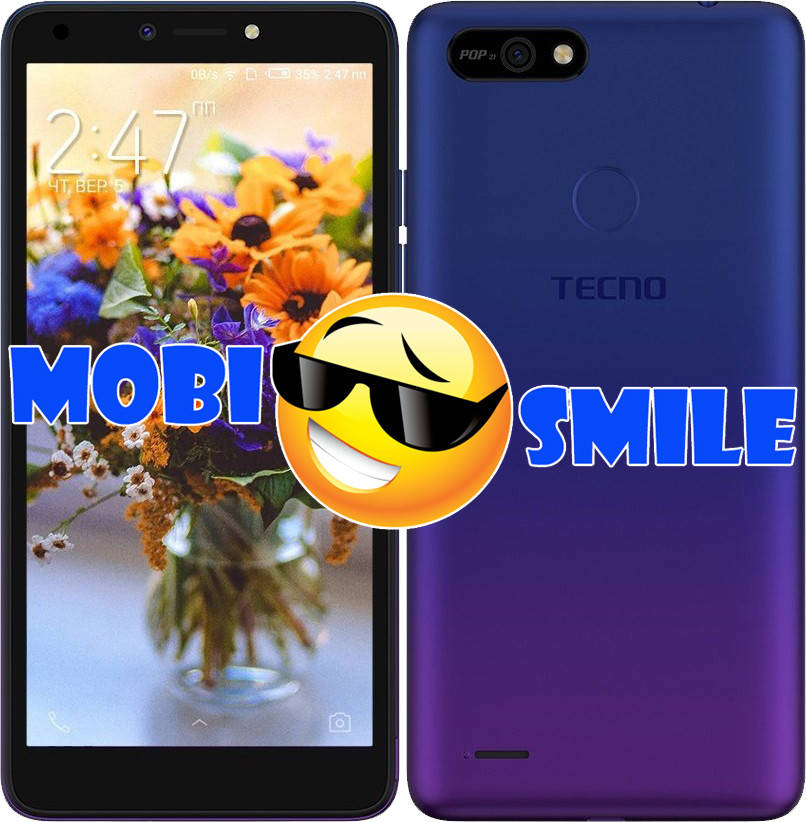 

Смартфон Tecno POP 2F (B1G) 1/16GB Dawn Blue Гарантия 13 мес., Синий