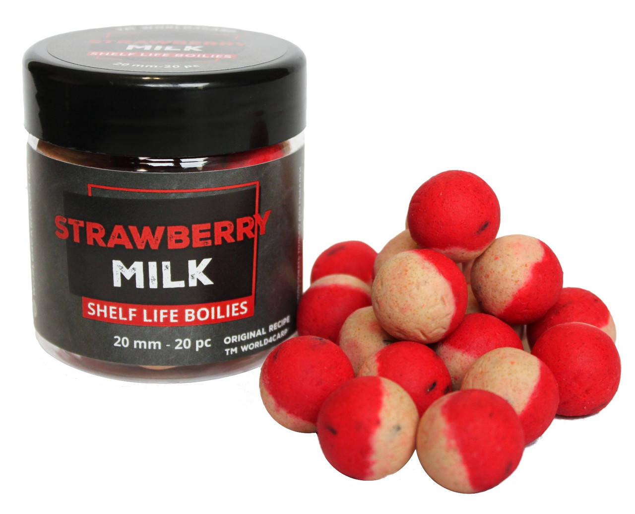 

Бойлы вареные насадочные Strawberry & Milk 20,0 мм