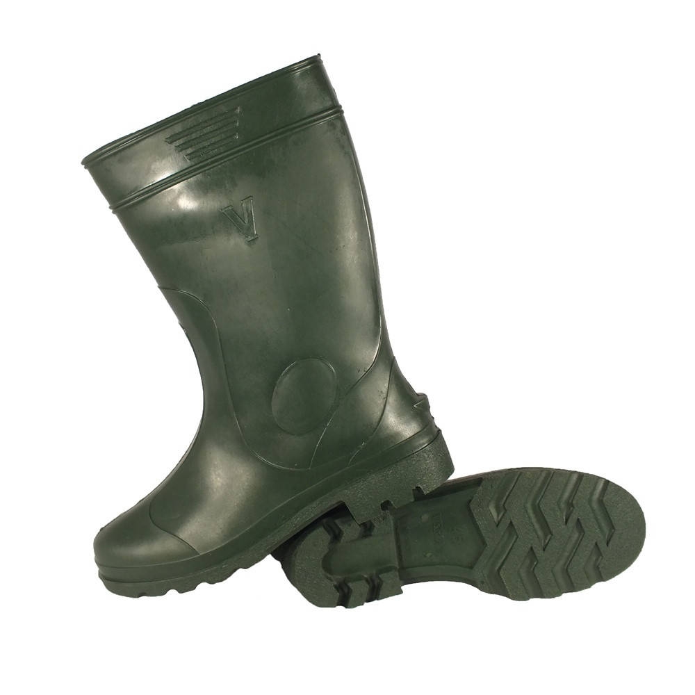 

Сапоги резиновые VR мужские ПВХ зеленые, Зелёный