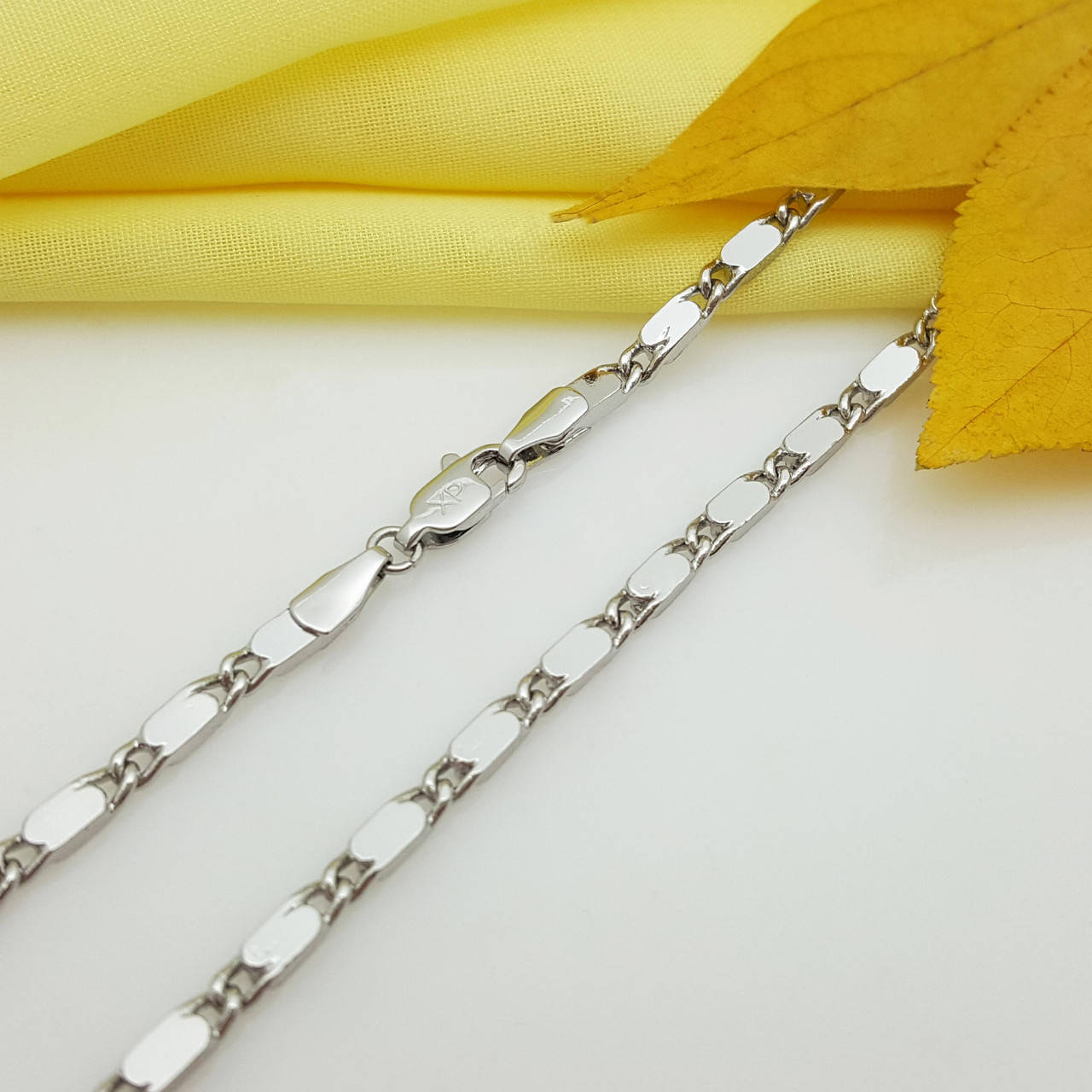 

Цепочка "Улитка 3 мм." 60 см., родий; Xuping Медсплав