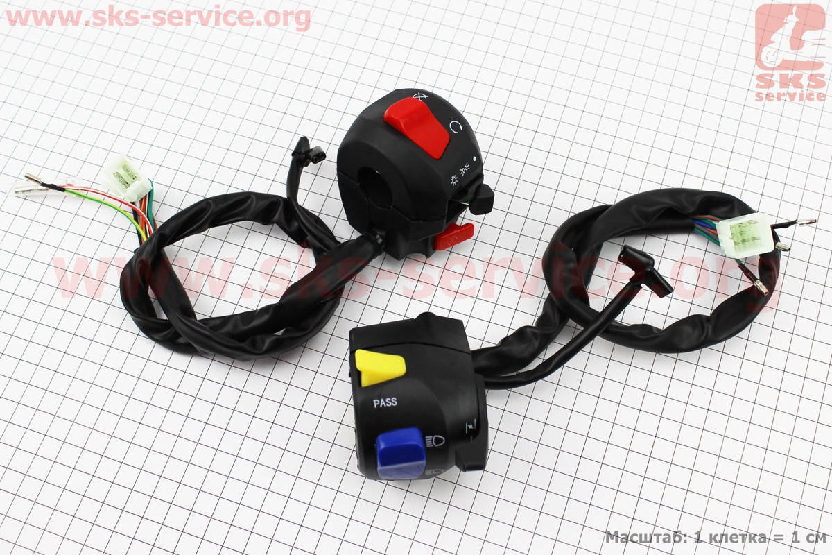 

Блок кнопок на руле правый, левый к-кт 2шт (фишки "папа""папа") (508143)