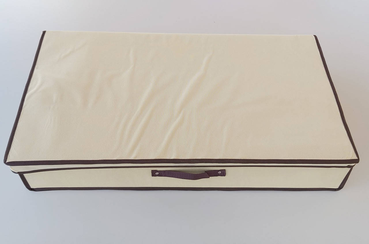 

Коробка-органайзер 80*Д 45*В 15 см. Цвет бежевый для хранения одежды, обуви или небольших предметов