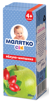

Детский сок Малятко 200мл Яблоко-шиповник