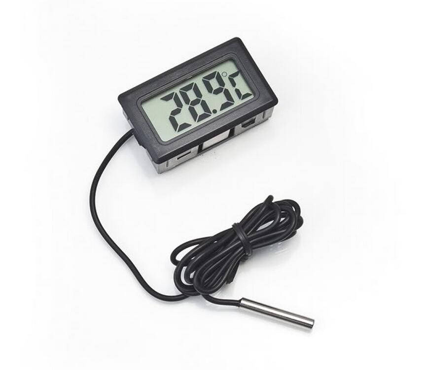 

ЖК Цифровой Термометр электронный Температура -50 ~ 110 с выносным датчиком 1м