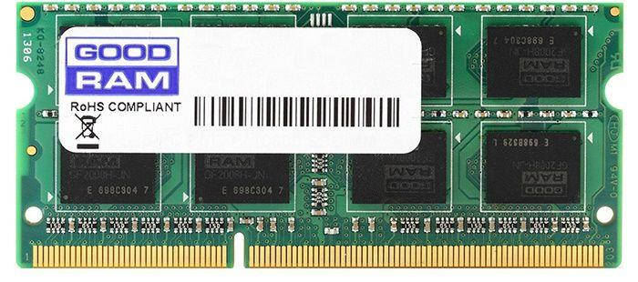

Модуль памяти SO-DIMM DDR3L 4GB 1600MHz GoodRam (GR1600S3V64L11S/4G)