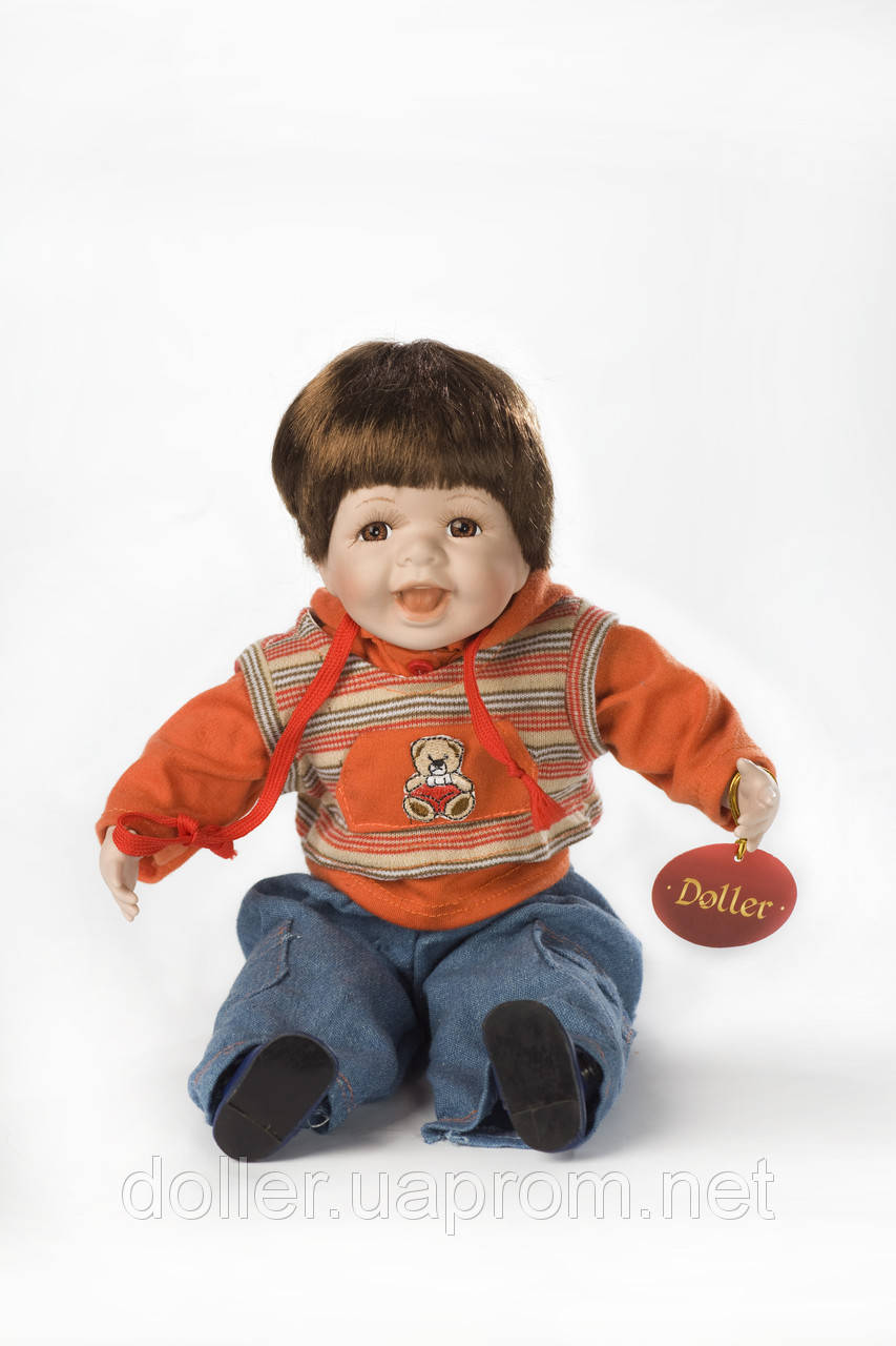 

Фарфоровая мимическая кукла Каспер