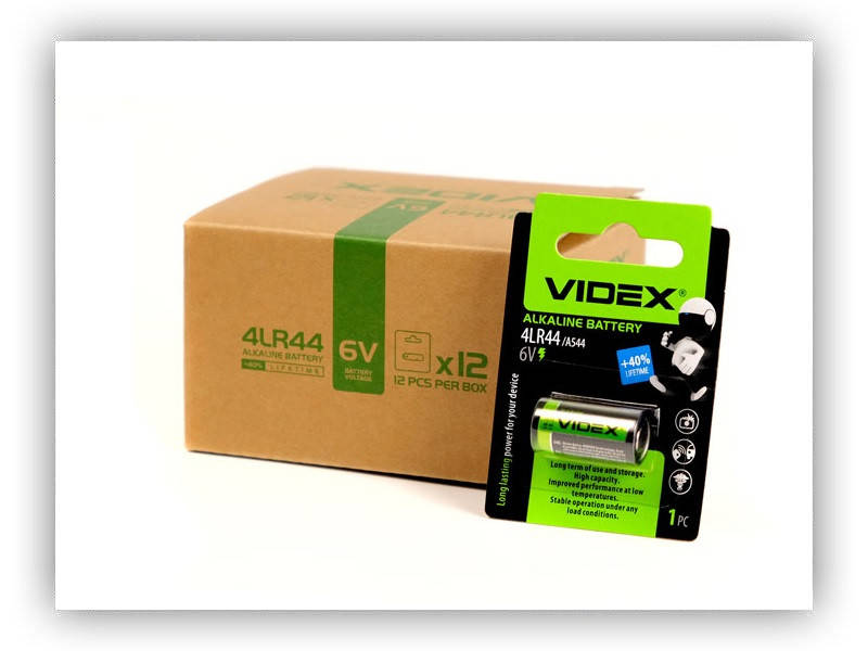 

Батарейка VIDEX 4LR44 (476A) 6V