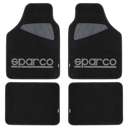

Ковры текстильные универсальные SPARCO Sport Line черный/серый комплект 168539