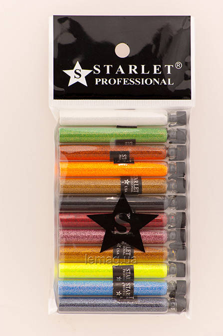 

Starlet Глиттер (песок) для био тату в колбе, набор 2