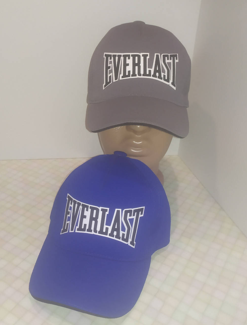 

Трикотажная синяя кепка на резинке, Синий