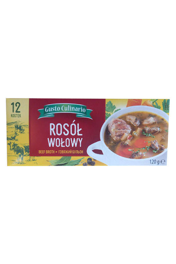 

Бульйонні кубики Gusto Culinario яловичина 120g Польша