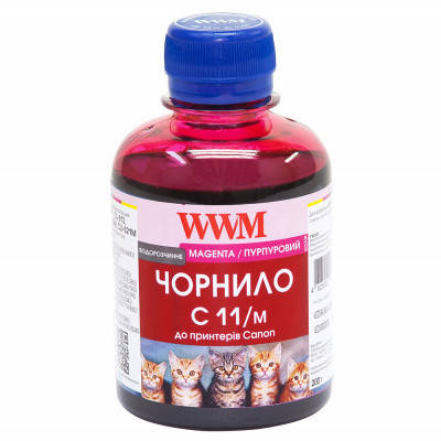

Чернила WWM для CL-511С,CL-513С,CLI-521M 200г Magenta Водорастворимые (C11/M)