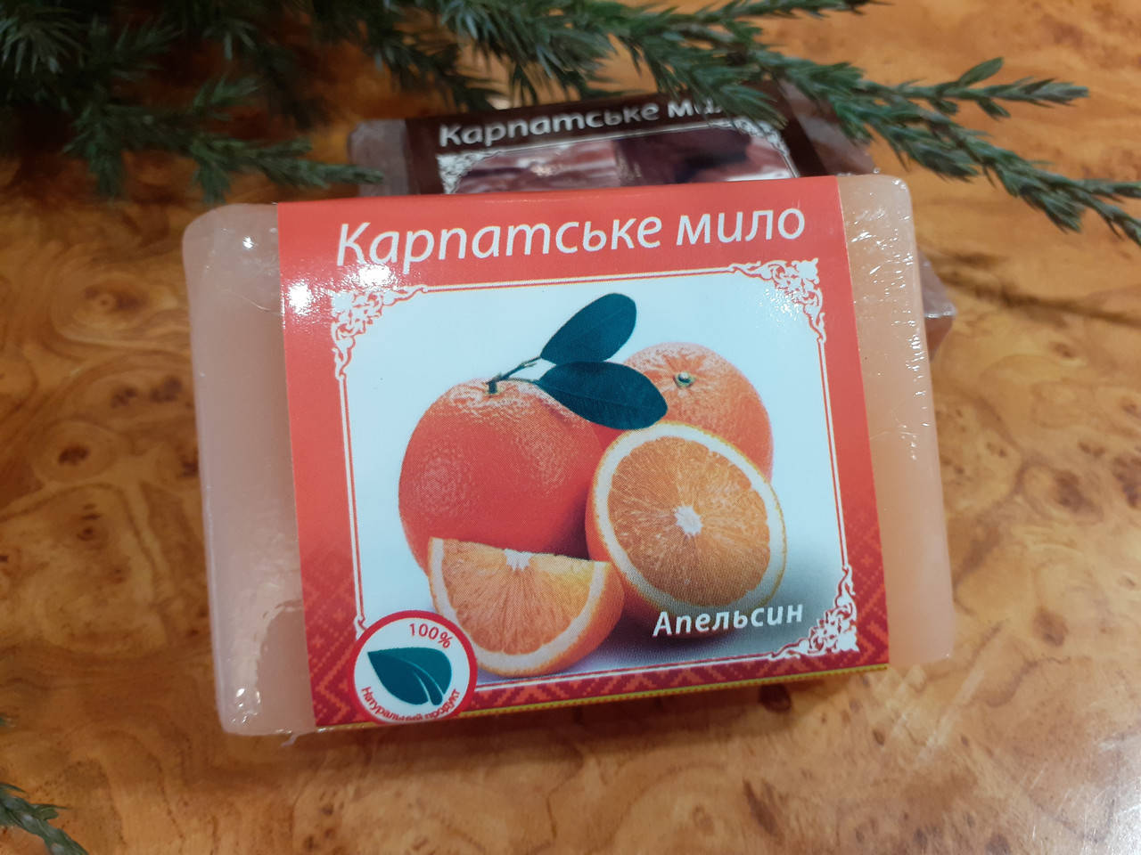 

Натуральне мило ручної роботи "Апельсин".