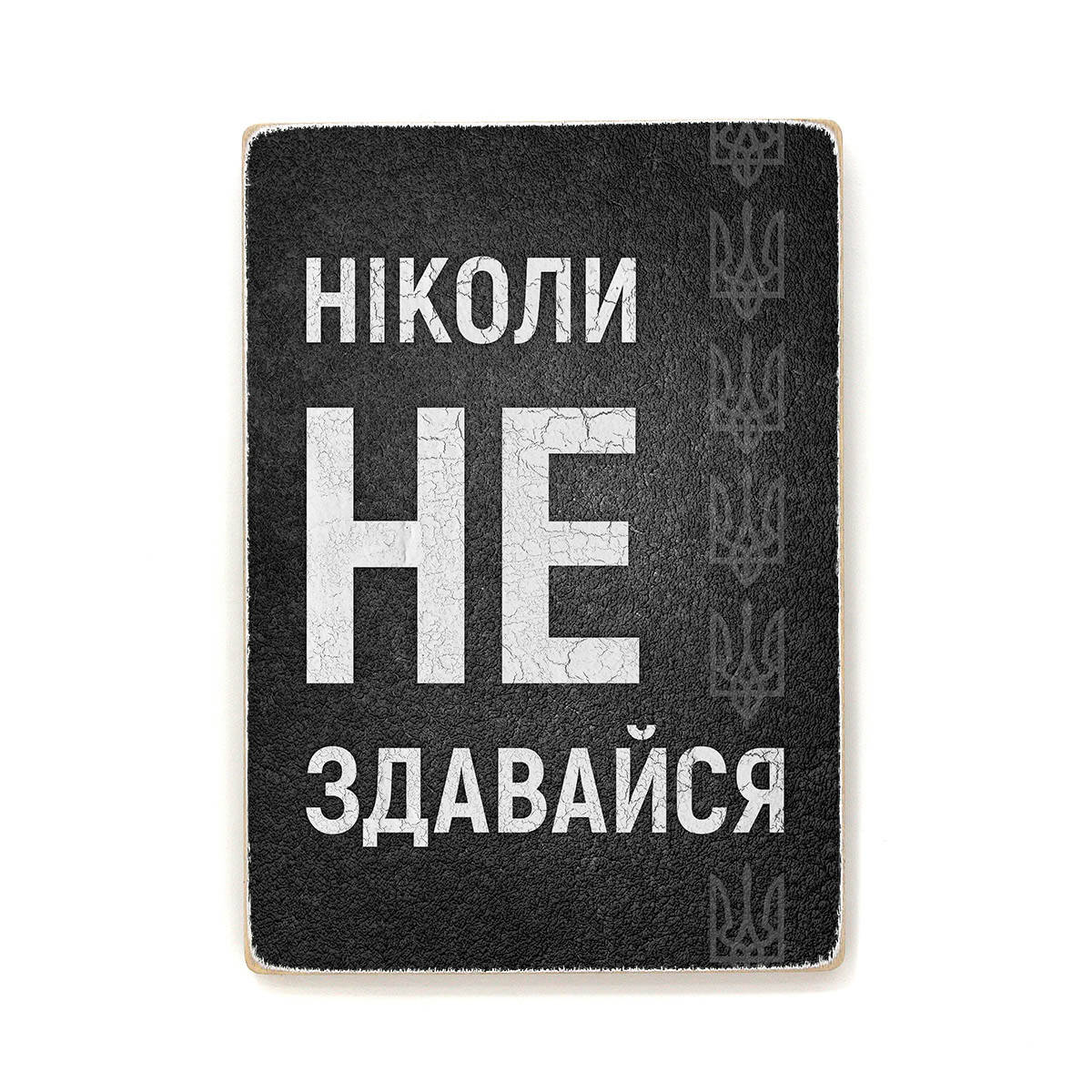 

Деревянный постер "Ніколи не здавайся" 40, 28