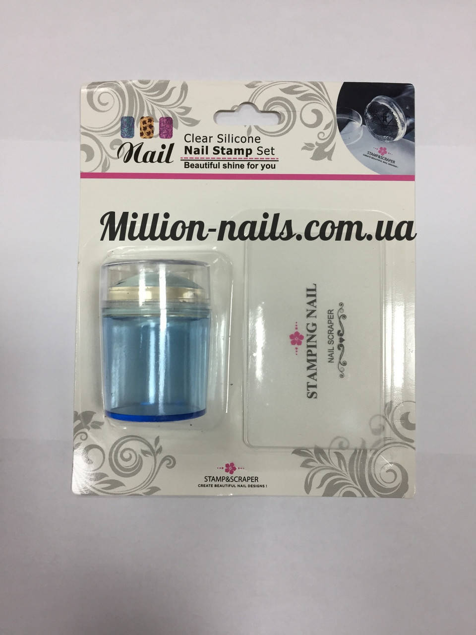 

Набор для стемпинга штамп и скрапер Naill Stamp Set