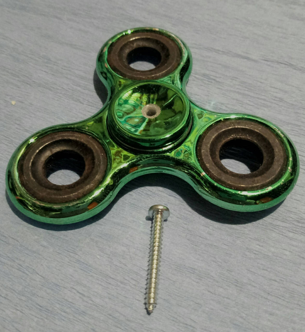 

Заготовки для Бизиборда, Спиннер Зеленый Металл с ОТВЕРСТИЕМ + САМОРЕЗ, спінери, spinner, Зелёный