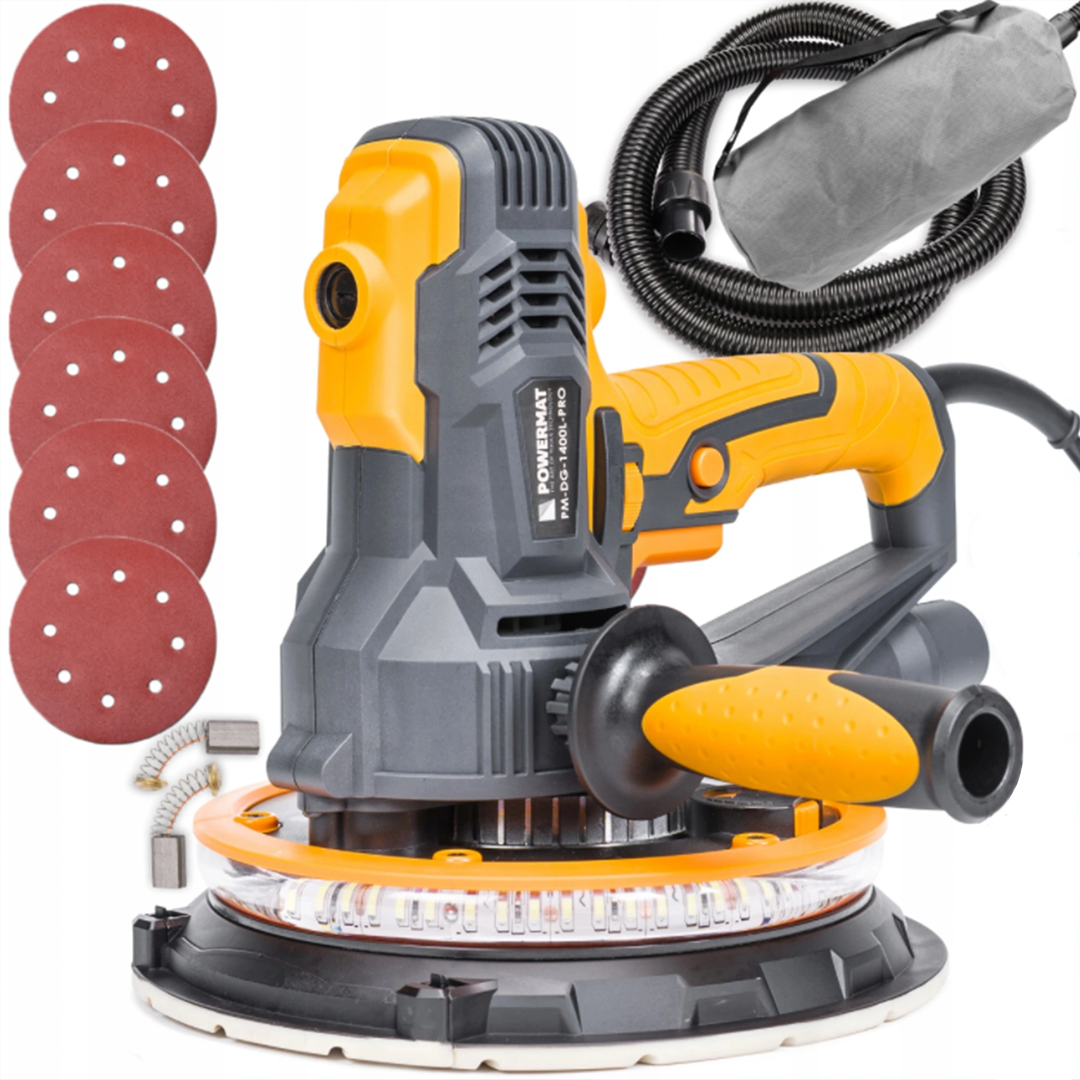 

Шлифмашина для стен и потолка Powermat! 2200 Вт - 180 мм Круг, Польша