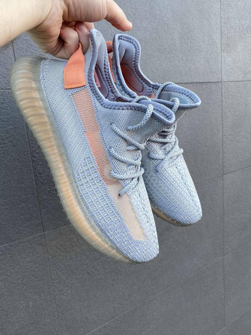

Чоловічі літні кросівки ізі буст сірі рефлекторні (Yeezy Boost 350) Кросівки сітка весна, літо, Серый