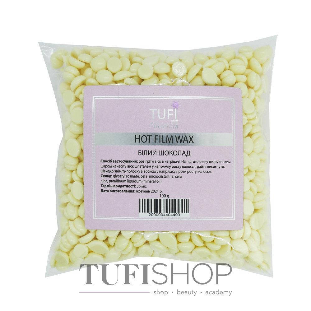 

Горячий полимерный воск в гранулах TUFI profi PREMIUM белый шоколад 100 г (0105233)