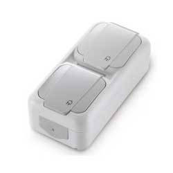 

РОЗЕТКА С ЗАЗЕМЛ.+ РОЗЕТКА С ЗАЗЕМЛ. VI-KO IP-54