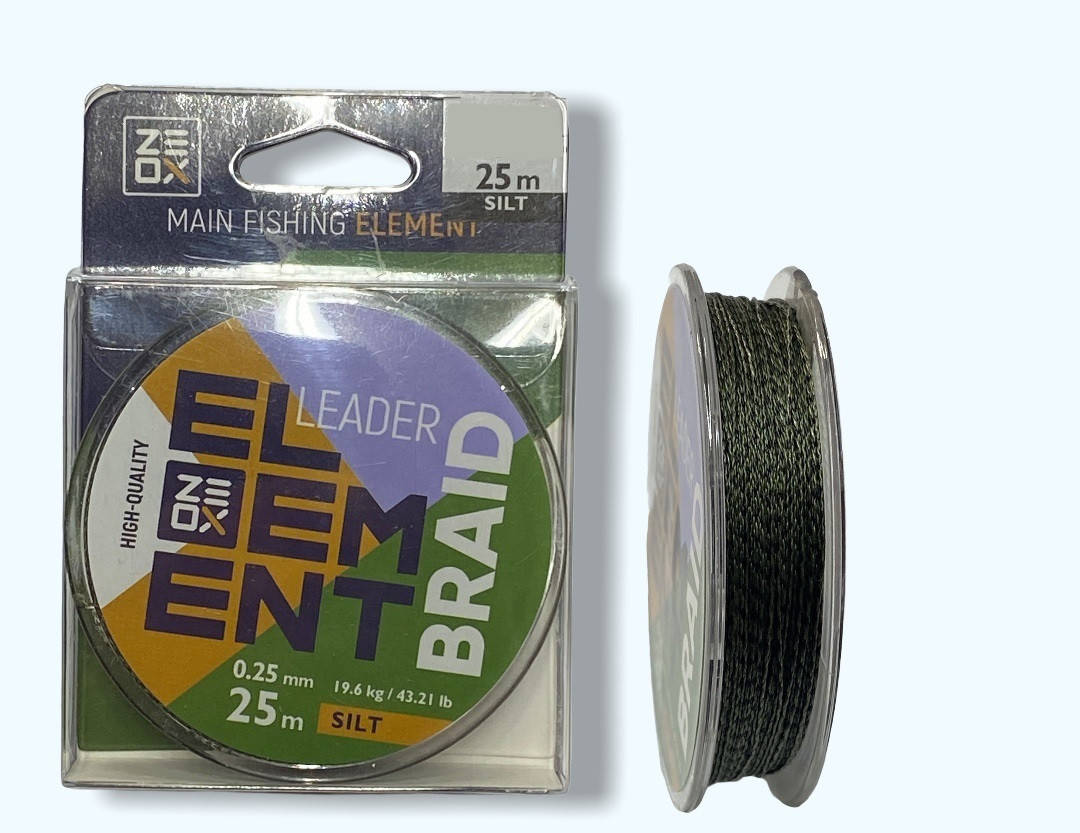 

Шнур Zeox Element Leader Braid 25м Silt 0.16, Зелёный