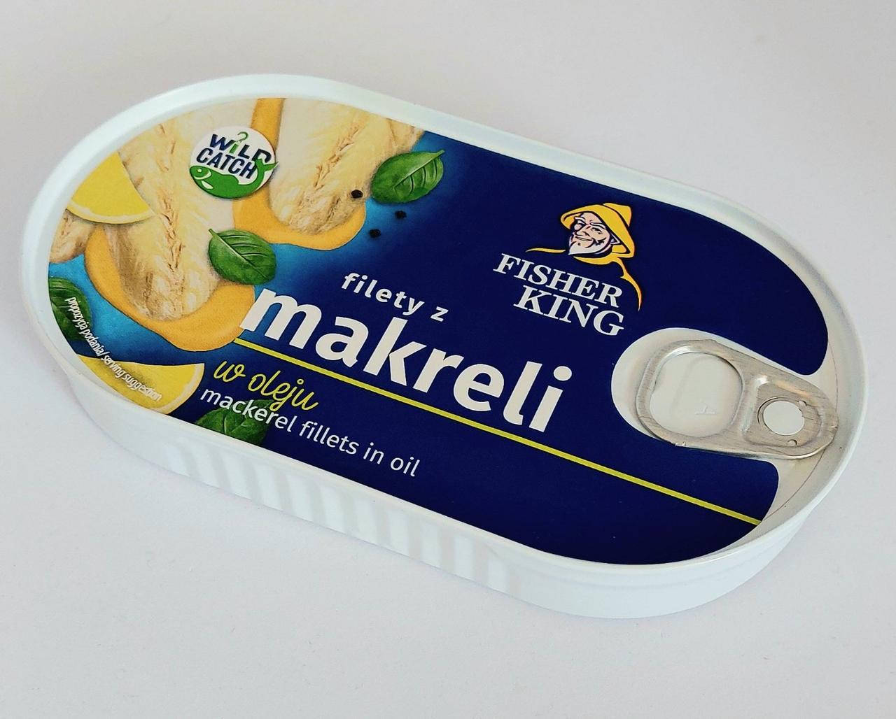 

Филе скумбрии в масле Fisher King 170 г