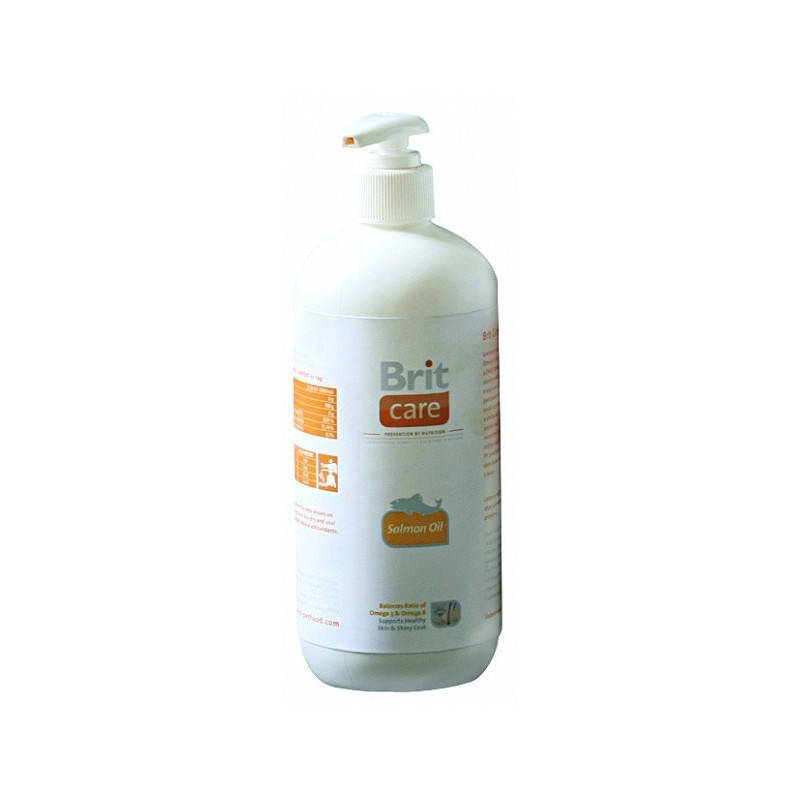 

Пищевая добавка Brit Care Salmon Oil масло лосося для собак 1 л