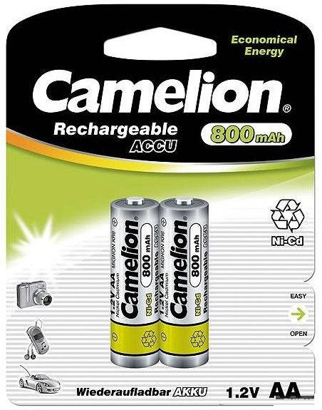 

Аккумулятор Camelion AA/HR6 800 Ni-Cd (2шт)