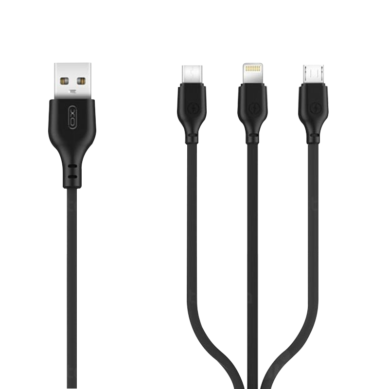 

Кабель XO 3in1 (Lightning + micro usb + type-c)
