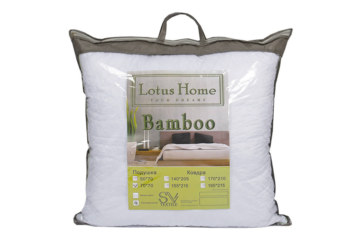 

Подушка Lotus 70*70 - Bamboo, Белый
