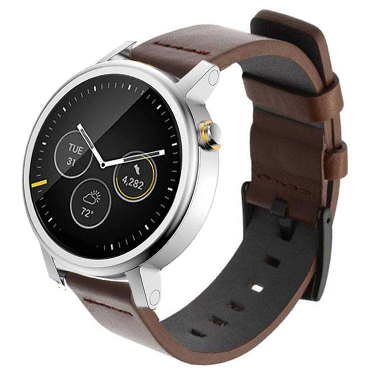 

Кожаный ремешок Primo Classic для часов Motorola Moto 360 2nd gen (46mm) - Coffee