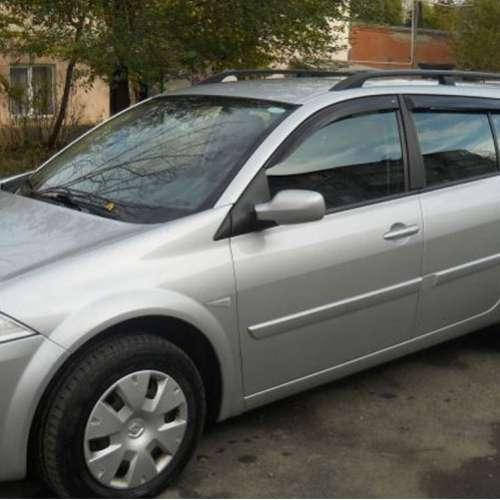 

Дефлекторы окон ветровики Рено Меган 2 Renault Megane II 02-09 КТ (Накладные)