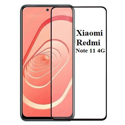 

Защитное стекло 5D для Xiaomi Redmi Note 11 4G, Черный